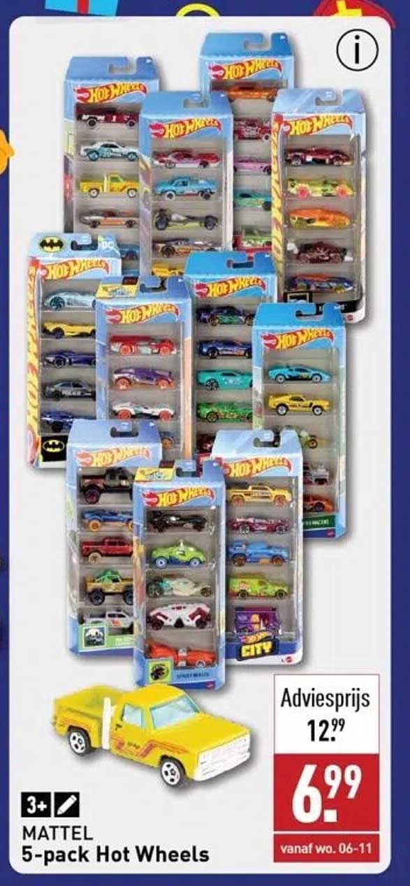 MATTEL 5-pack Hot Wheels