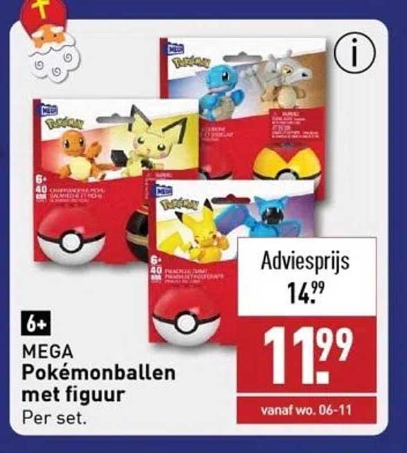 MEGA Pokémonballen met figuur