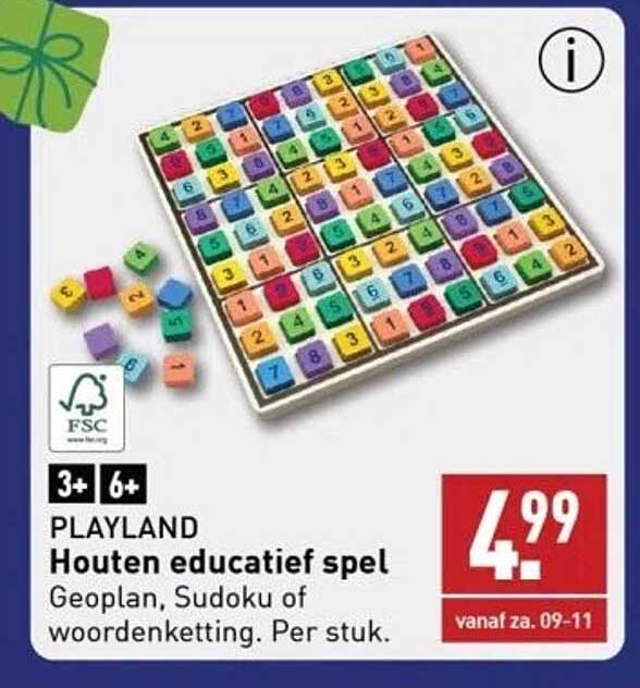 PLAYLAND Houten educatief spel