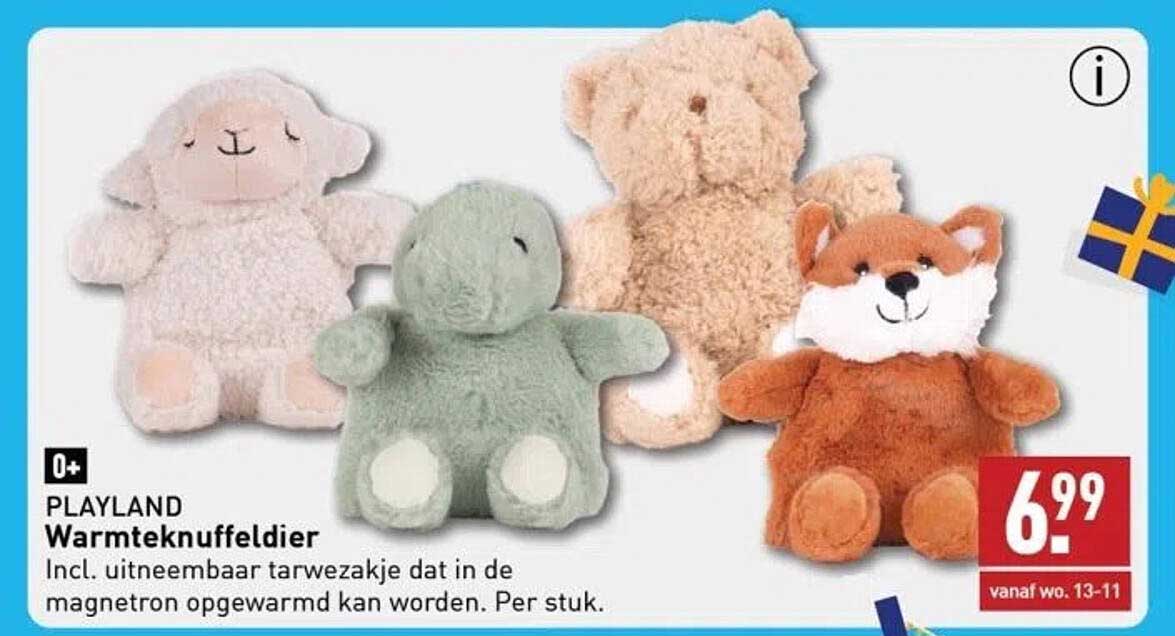 PLAYLAND Warmtek Knuffeldier