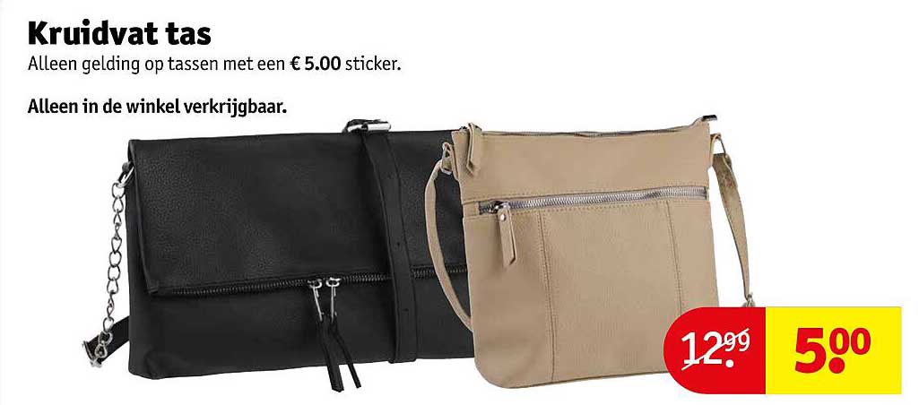 Kruidvat Tas aanbieding bij Kruidvat