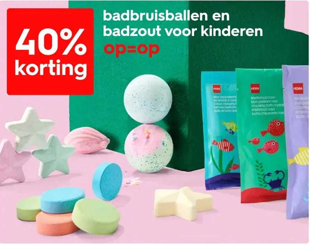 badbruisballen en badzout voor kinderen