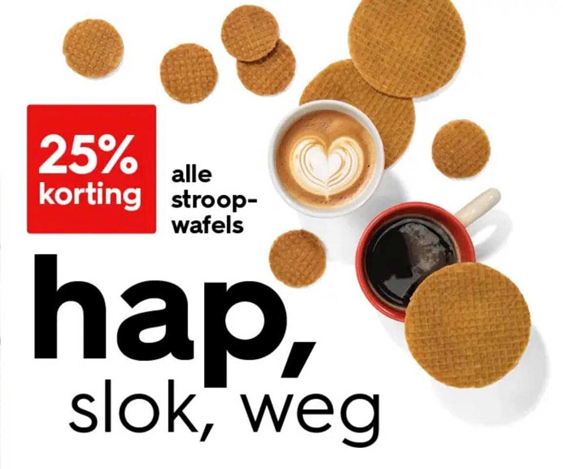 hap, slok, weg