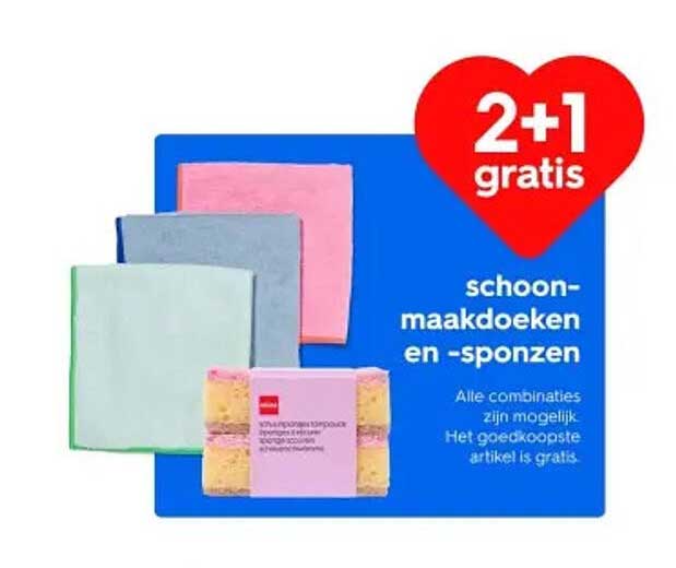 schoonmaakdoeken en -sponzen