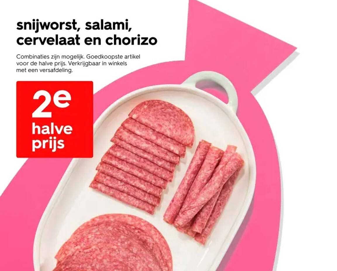 snijworst, salami, cervelaat en chorizo