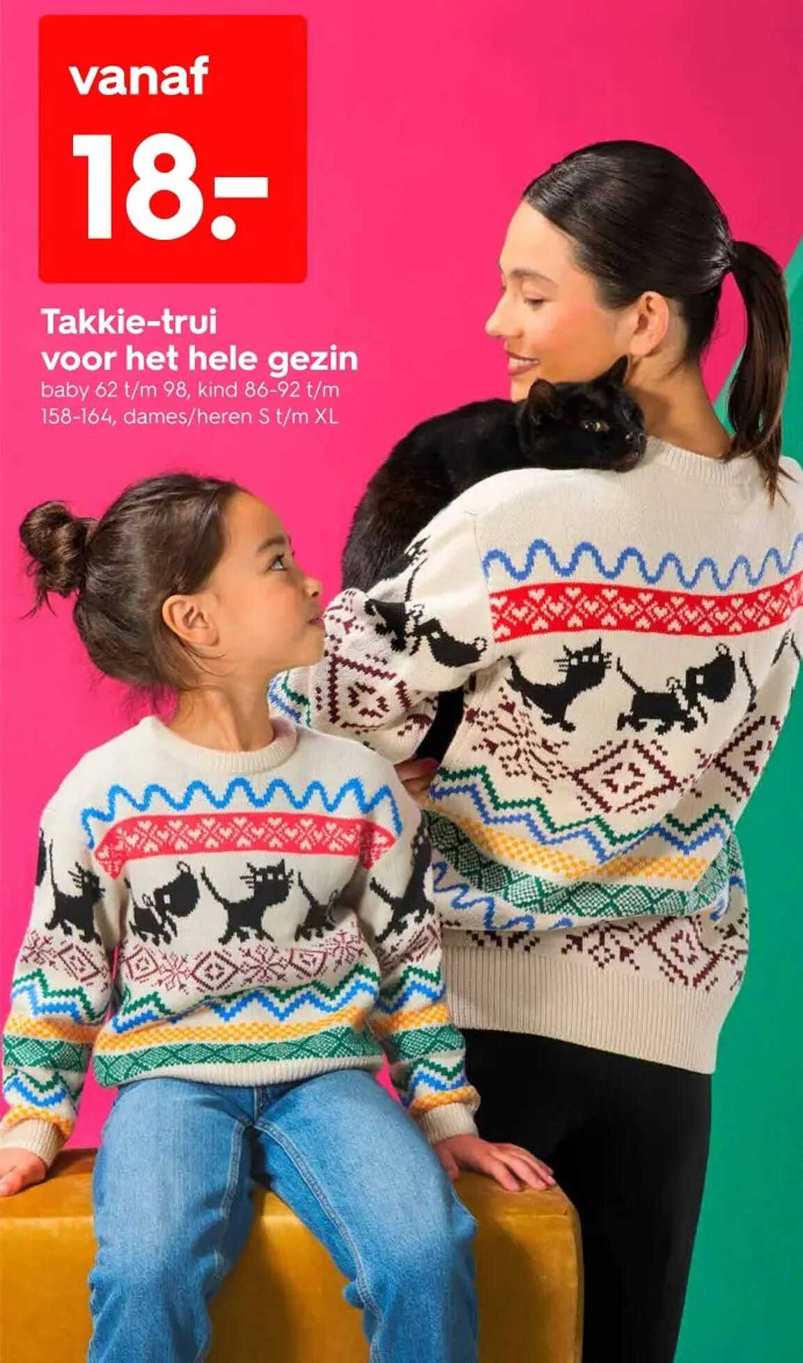 Takkie-trui voor het hele gezin