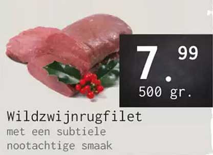 Wildzwijnrugfilet