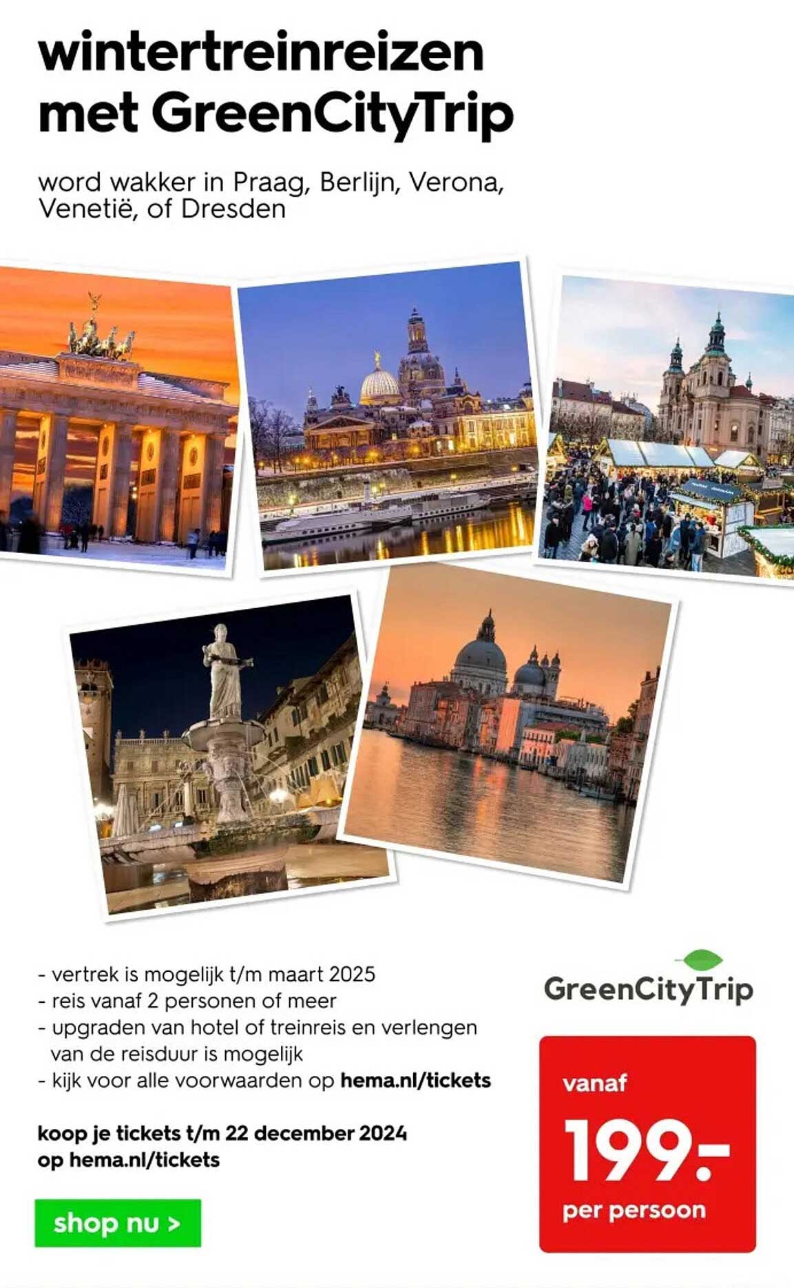 wintertreinreizen met GreenCityTrip