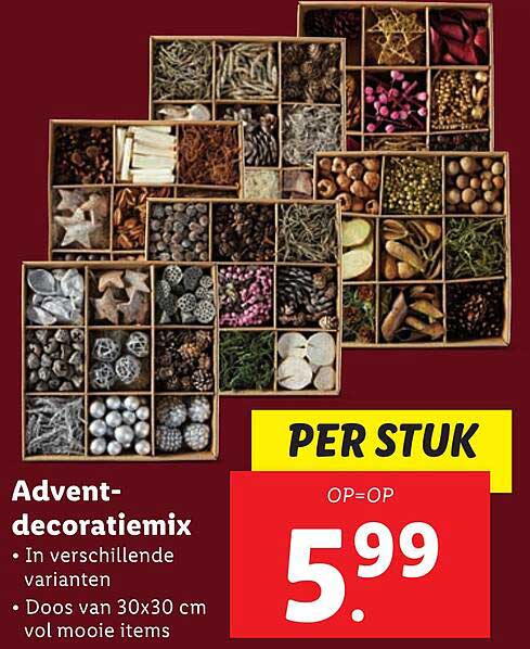 Advent-decoratiemix