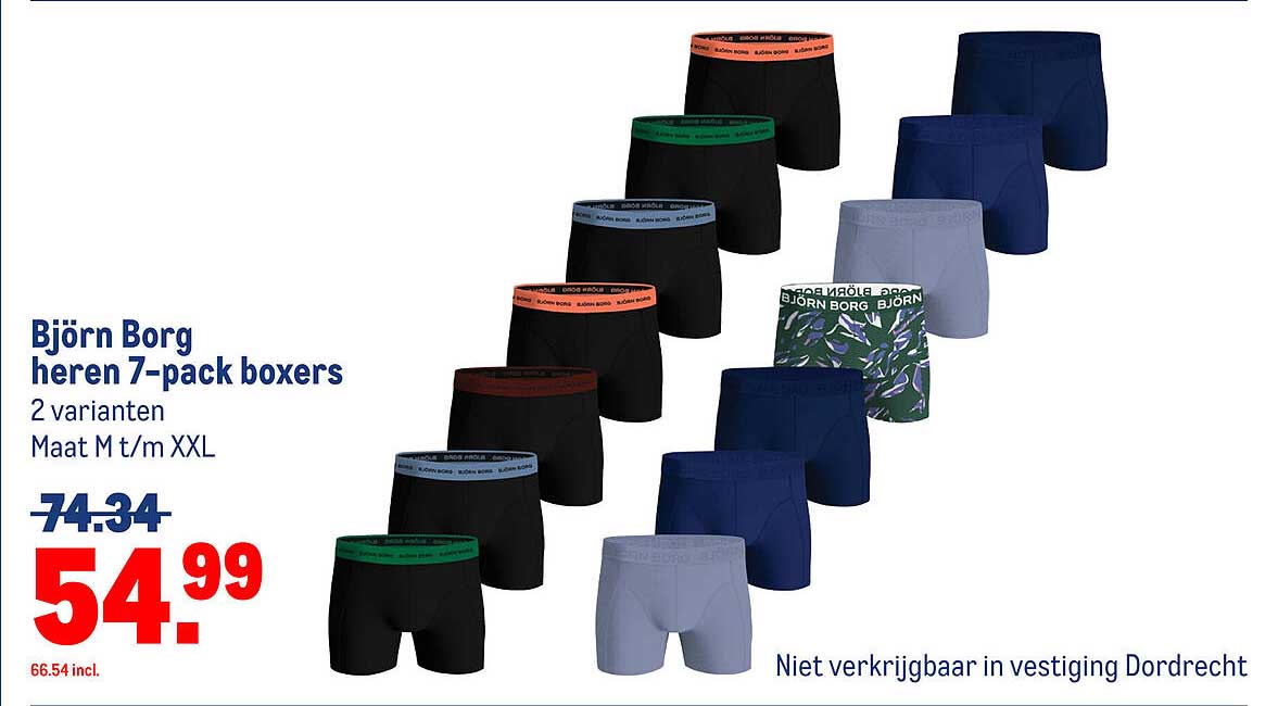 Björn Borg heren 7-pack boxers