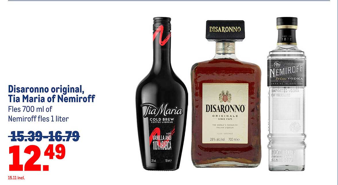 Disaronno original, Tia Maria of Nemiroff