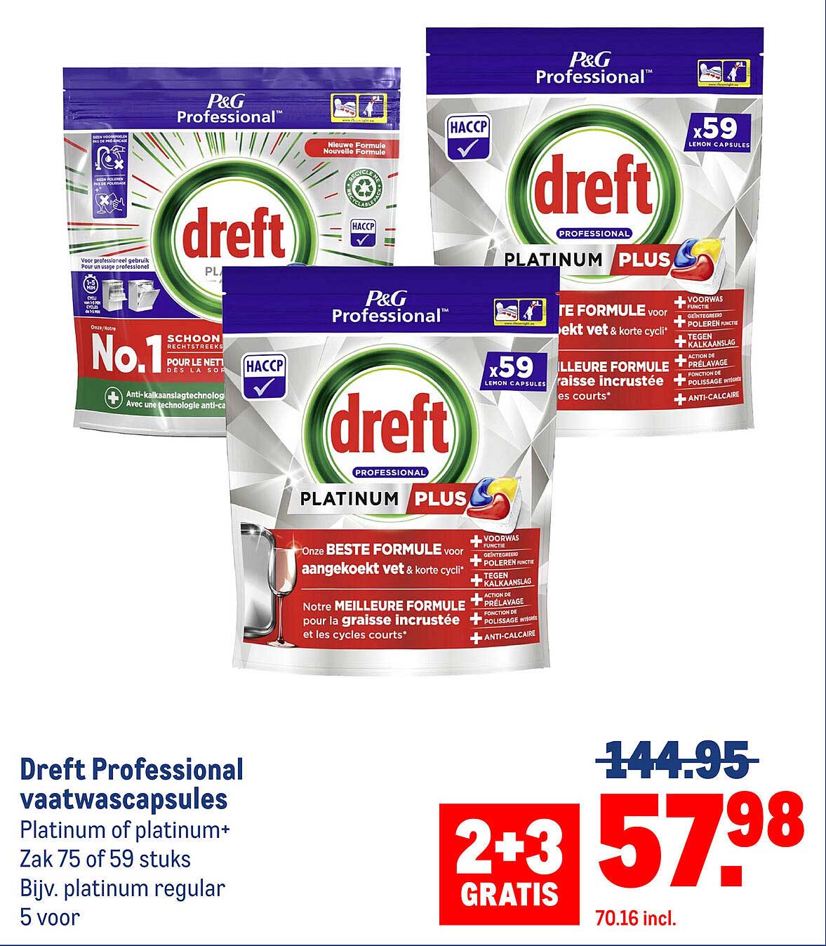 Dreft Professional vaatwascapsules