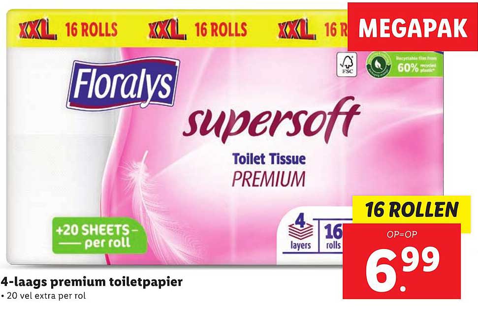 Floralys supersoft Toilet Tissue PREMIUM