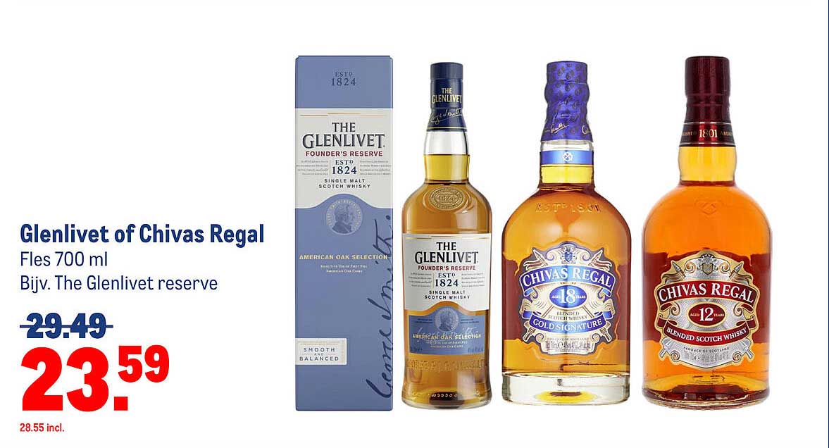 Glenlivet of Chivas Regal