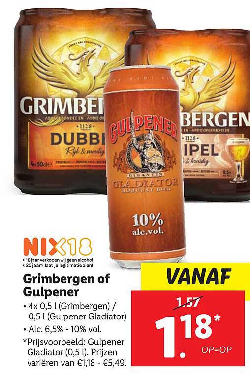 Grimbergen of Gulpener