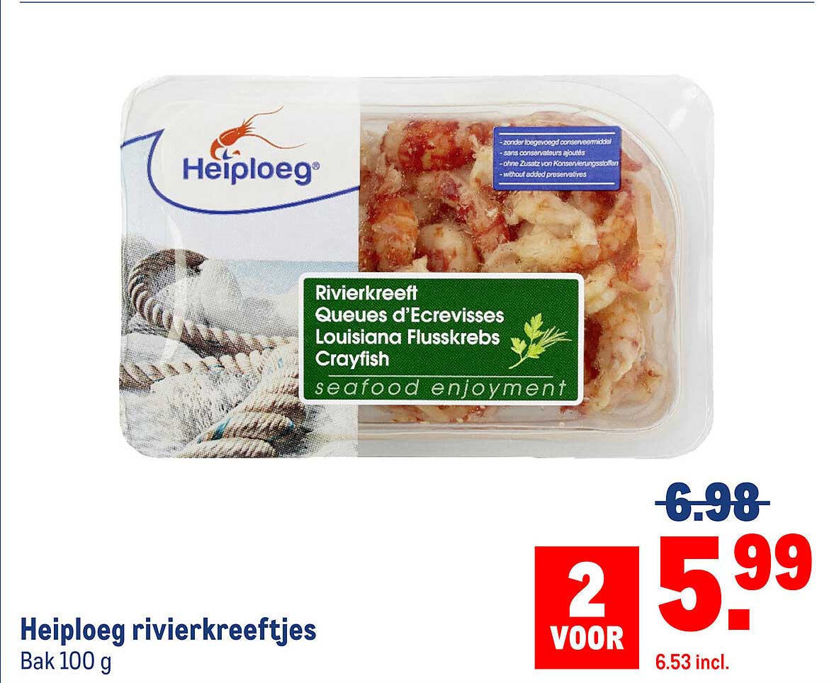 Heiploeg rivierkreeftjes