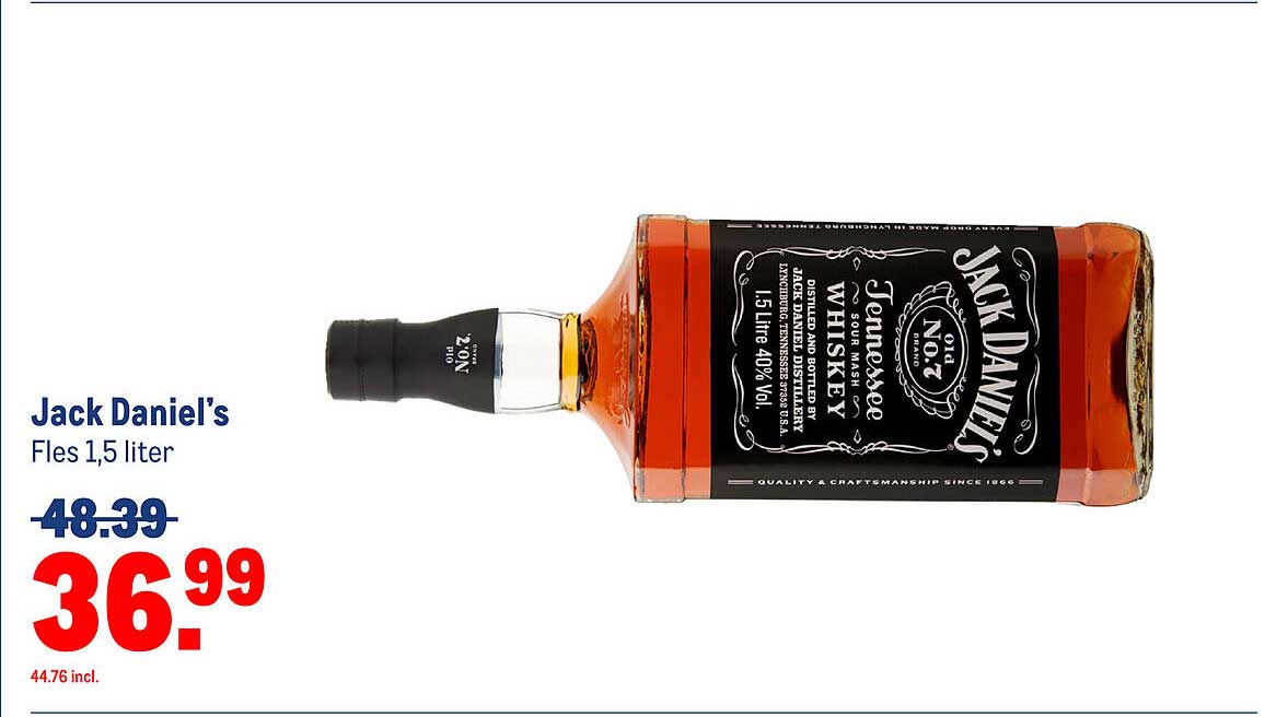 Jack Daniel's Fles 1,5 liter