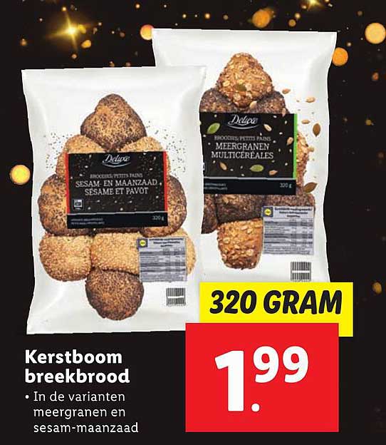 Kerstboom breekbrood