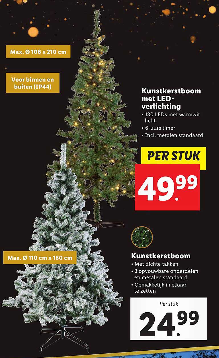 Kunstkerstboom met LED-verlichting