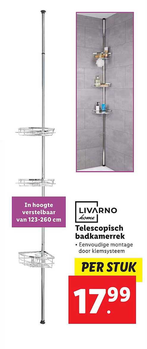 LIVARNO home Telecopisch badkamerek