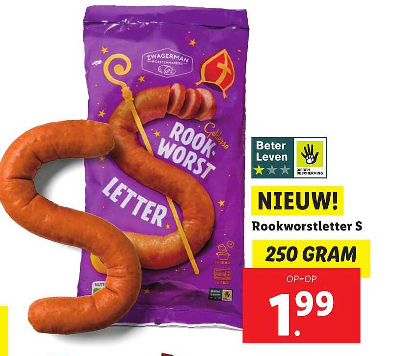 NIEUW! Rookworstletter S