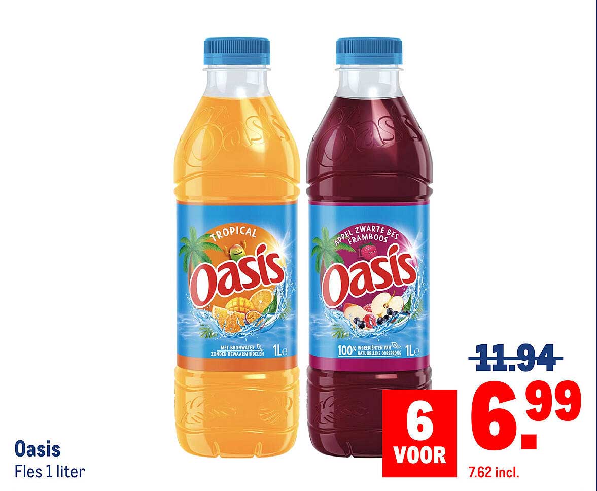 Oasis Fles 1 liter