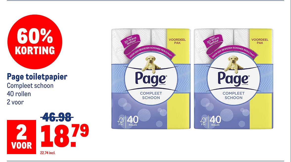 Page toiletpapier