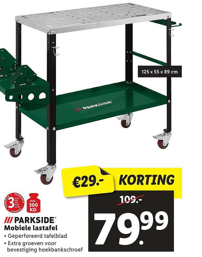 PARKSIDE Mobiele lastafel