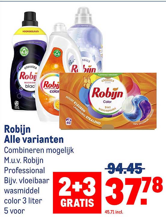 Robijn Alle varianten