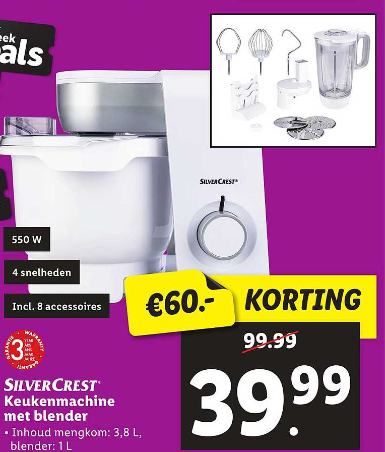 SILVERCREST Keukenmachine met blender