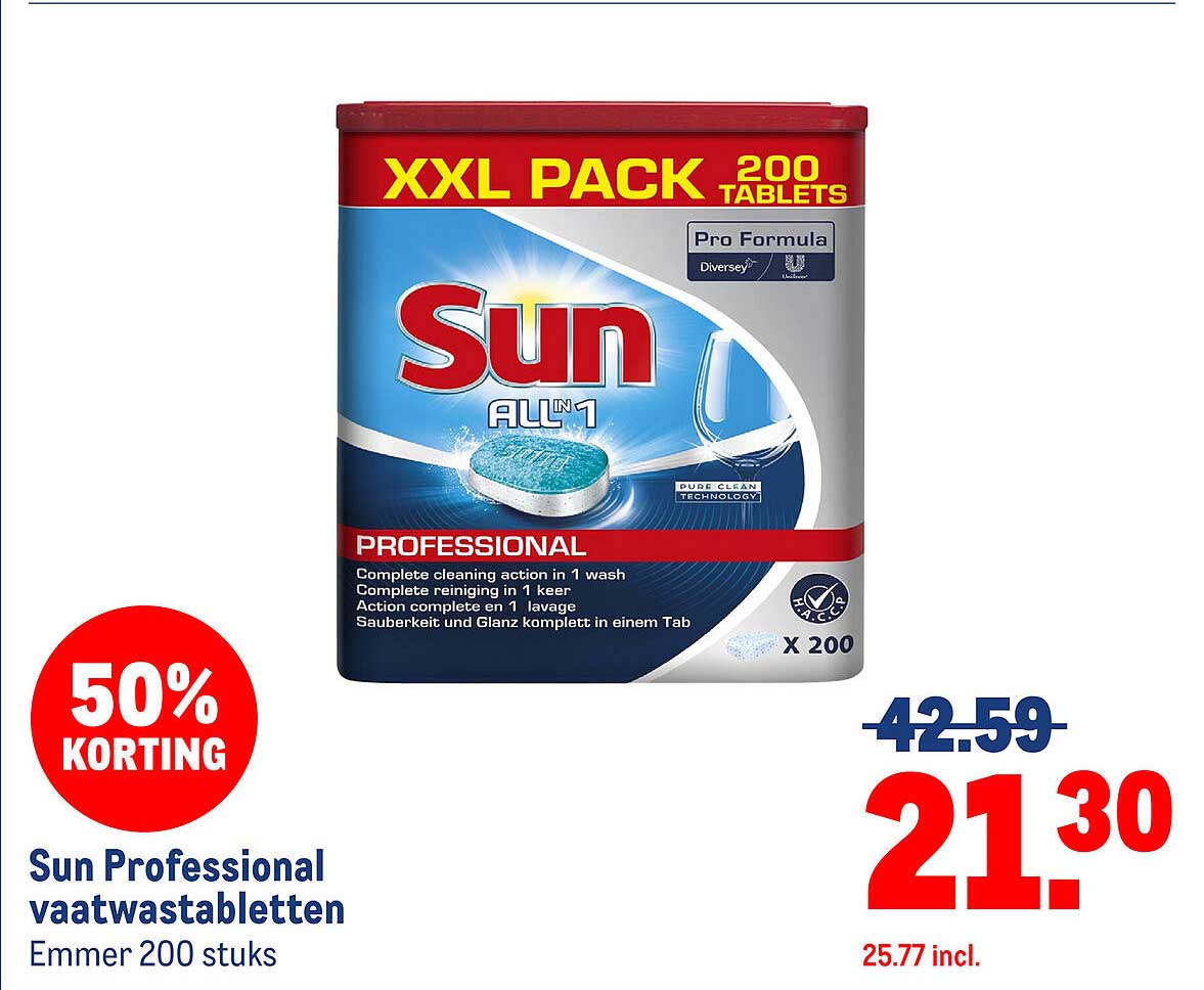 Sun Professional vaatwastabletten