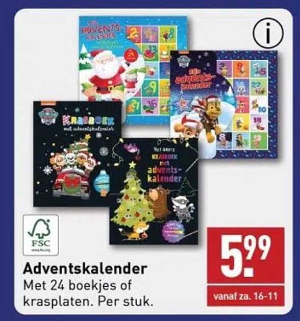 Adventskalender aanbieding bij ALDI