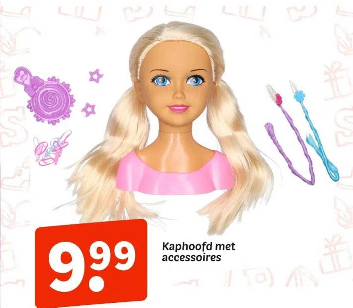 Kaphoofd met accessoires