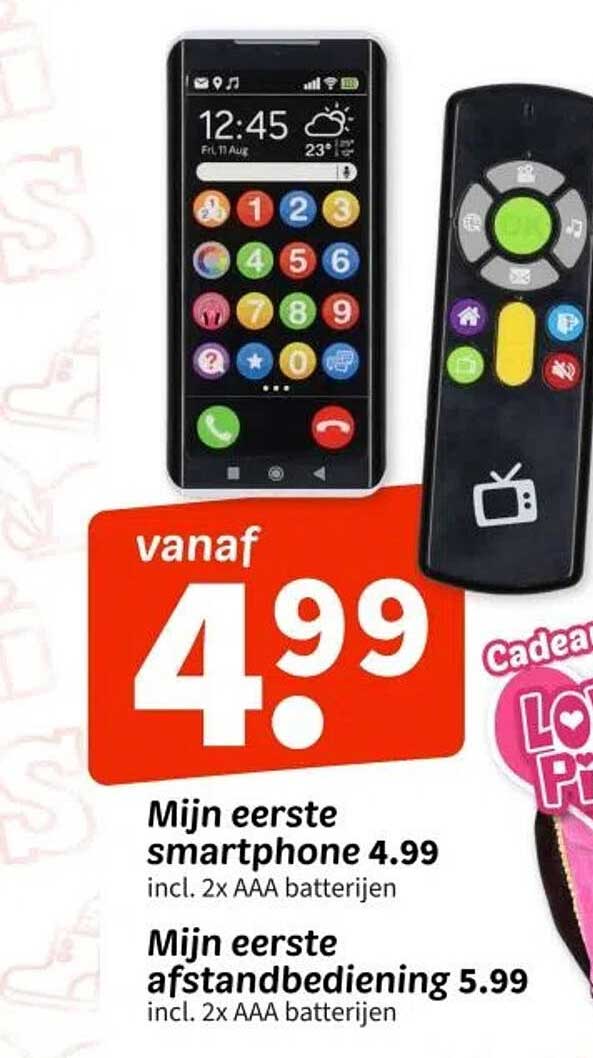 Mijn eerste smartphone 4.99  
Mijn eerste afstandsbediening 5.99  