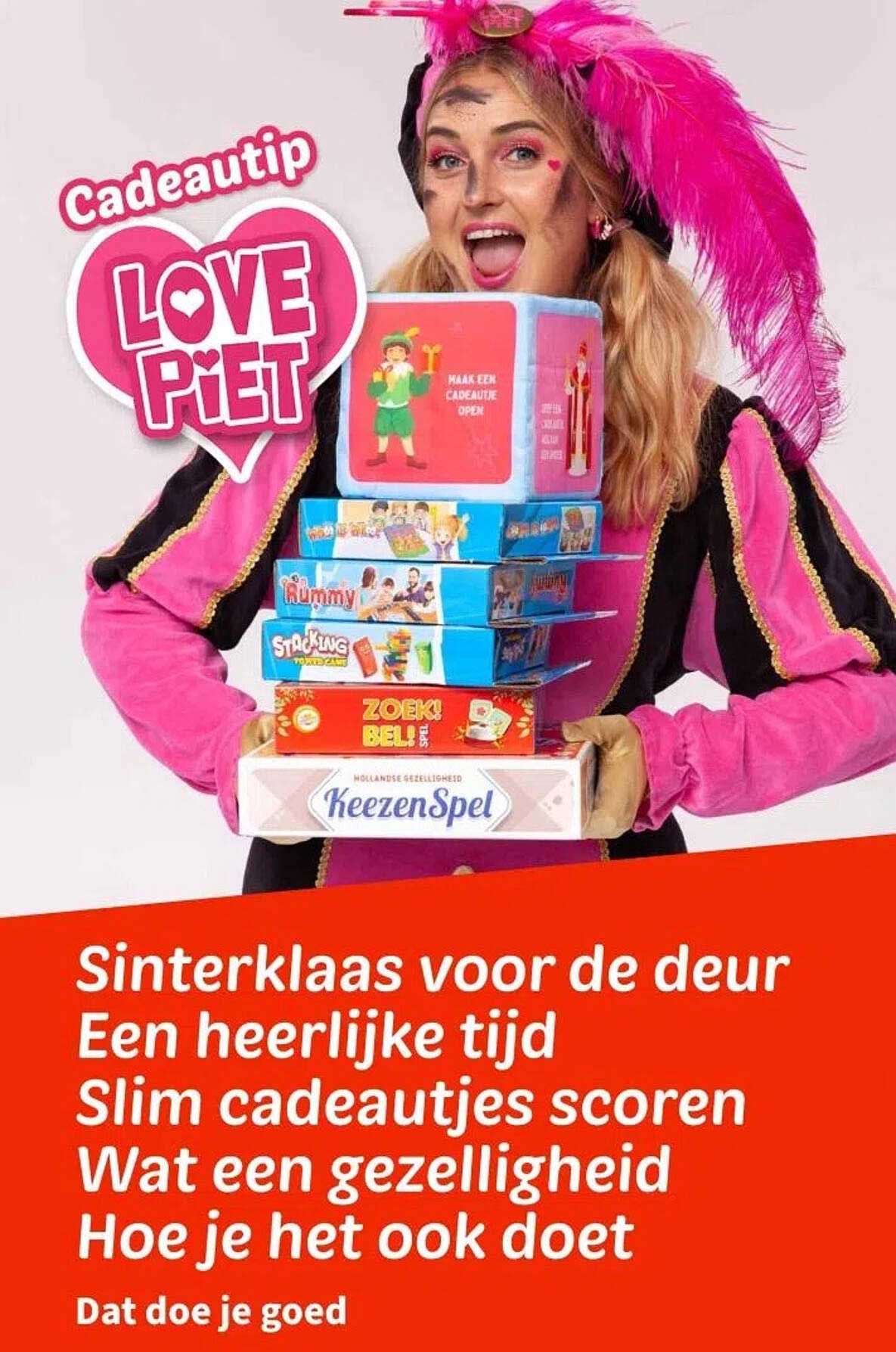 Sinterklaas voor de deur