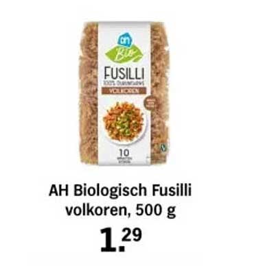 AH Biologisch Fusilli volkoren