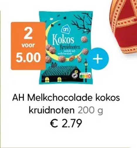 AH Melkchocolade kokos kruidnoten