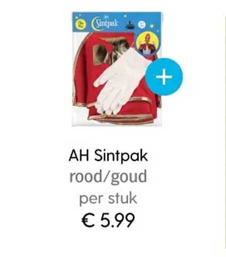 AH Sintpak rood/goud