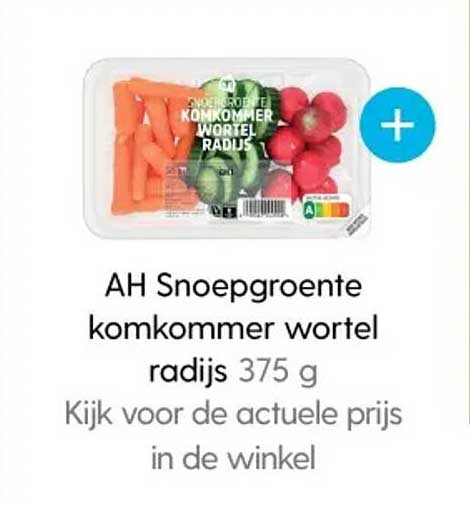 AH Snoepgroente komkommer wortel radijs