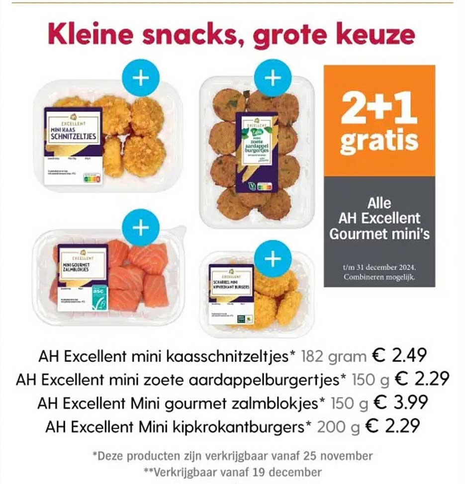 Kleine snacks, grote keuze