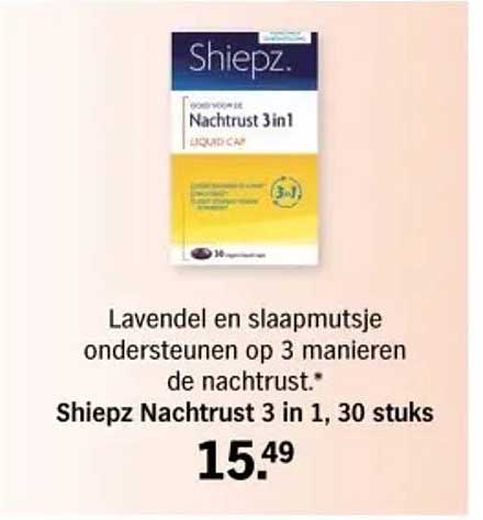 Shiepz Nachtrust 3 in 1, 30 stuks