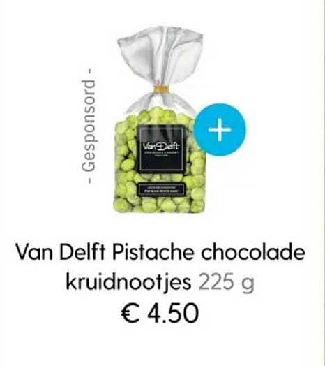 Van Delft Pistache chocolade kruidnootjes