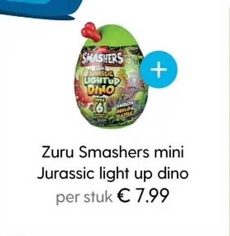 Zuru Smashers mini Jurassic light up dino