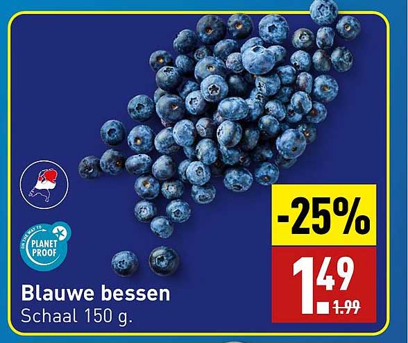 Blauwe Bessen aanbieding bij ALDI