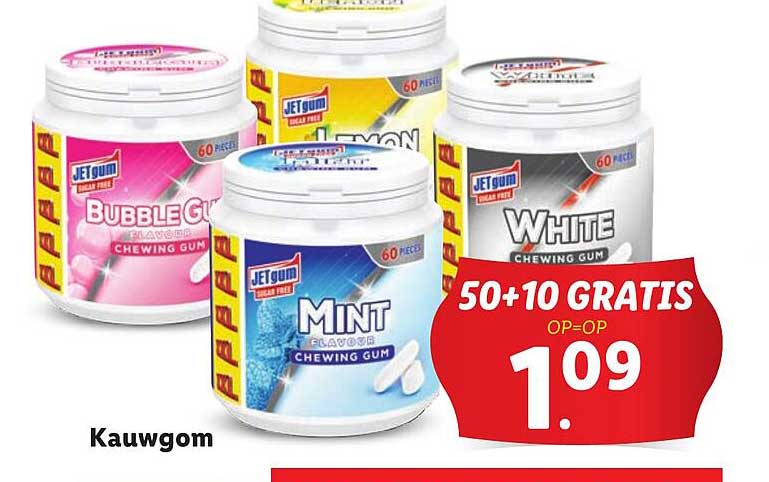 Kauwgom aanbieding bij Lidl