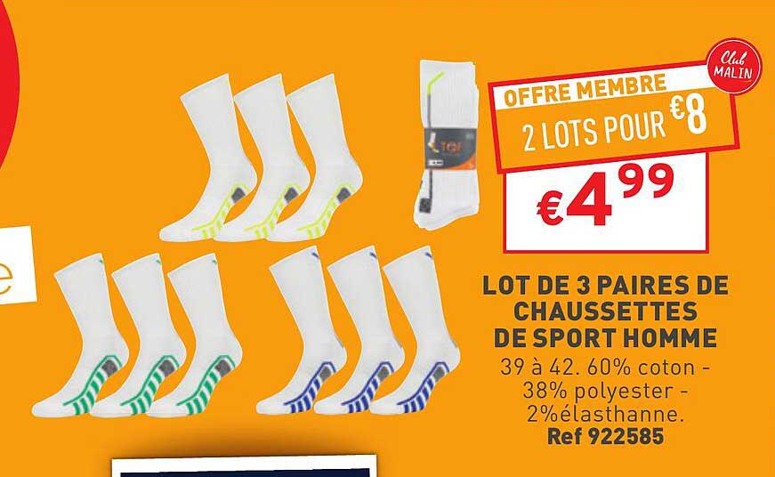 Lot de 2 paires de chaussettes à volants blanc fille | La Halle