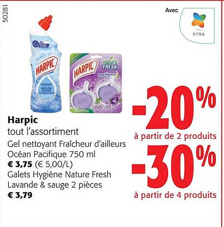 Harpic - Gel fraicheur d'ailleurs océan pacifique - Supermarchés Match