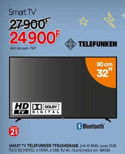 Promo Smart Tv Telefunken Cm Chez But Icatalogue Fr