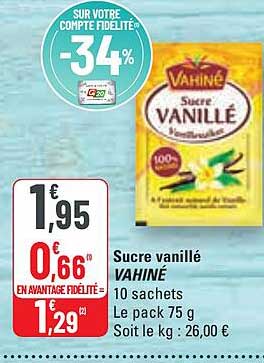 PATE A SUCRE ROSE/BLEUE VAHINE - Super U, Hyper U, U Express 