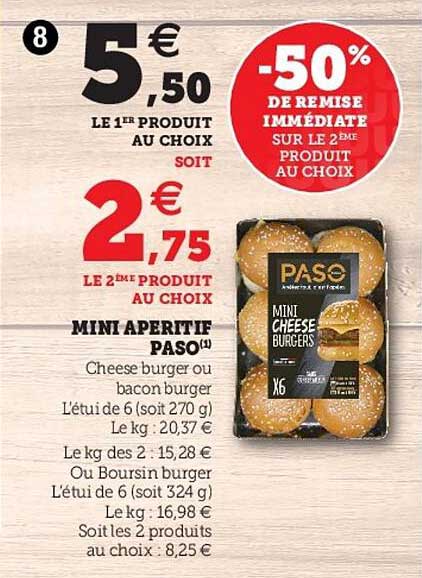 Offre Mini Aperitif Paso Chez Super U